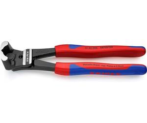 KNIPEX Cortabulones de corte frontal gran efecto palanca recubiertos de plástico 200 mm, 61 02 200