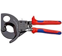 Knipex Cortacables tipo carraca 95 31 280 – 280 mm, mangos multicomponente, lacado, blister negro