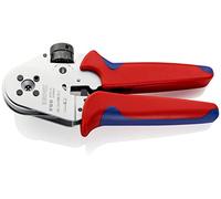 KNIPEX Crimpadora de 4 mandriles para terminales girados cromado con mangos multicomponente 180 mm, 97 52 63