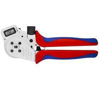 KNIPEX Crimpadora de 4 mandriles para terminales girados cromado con mangos multicomponente 250 mm, 97 52 65 DG