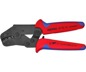 KNIPEX Crimpadora modelo corto con mangos multicomponente 195 mm, 97 52 14