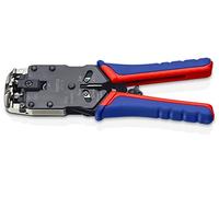 KNIPEX Crimpadora para conectores Western en blister con mangos multicomponente 200 mm, 97 51 12 SB