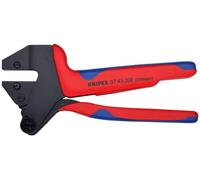 Knipex Alicate para crimpar 97 43 200 A — mordazas intercambiables, mangos multicomponente 200 mm