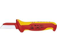 KNIPEX Cuchillo para cable mango aislante en dos componentes, según norma VDE 190 mm, 98 54