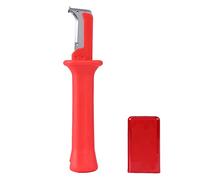 Knipex Cuchillo Pelacables Cuchillo Rojo Acero Inoxidable Pp 1 Pieza Aislamiento Eléctrico Cable Pelacables Cortador Mango Aislado Herramienta con Rojo