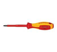 KNIPEX Destornillador Aislado Pozidriv PZ2 x 100mm Mango Antideslizante 57557