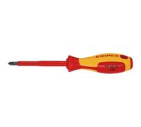 KNIPEX Destornillador Aislado VDE PH2 x 100mm Mango Antideslizante 18803