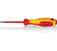 KNIPEX Destornillador para tornillos de hexágono interior aislados con fundas multicomponentes, según norma VDE 182 mm, 98 13 30