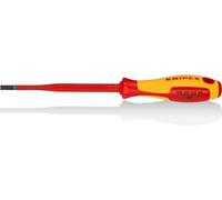 KNIPEX Destornillador (Slim) para tornillos planos mango aislante en dos componentes, según norma VDE 232 mm, 98 20 55 SL