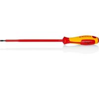 KNIPEX Destornilladores para tornillos planos mango aislante en dos componentes, según norma VDE 287 mm, 98 21 45