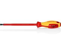 KNIPEX Destornilladores para tornillos planos mango aislante en dos componentes, según norma VDE 295 mm, 98 20 80