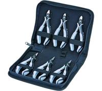 KNIPEX Estuche con alicates de electrónica con herramientas para trabajos en componentes electrónicos 215 mm, 00 20 16 P ESD