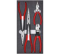 KNIPEX - Herramientas 00 20 01 V16 - Juego de 4 alicates automotrices en bandeja de espuma (002001V16)