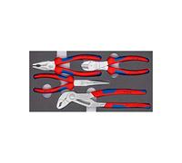 KNIPEX Juego de alicates 00 20 01 V17 - 4 unidades en alojamiento de espuma