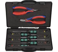 Knipex Estuche con alicates de electrónica 8 piezas 215 mm – 00 20 18