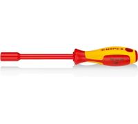 KNIPEX Llave de vaso con mango destornillador aislados con fundas multicomponentes, según norma VDE 237 mm, 98 03 09
