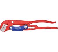 KNIPEX Llave para tubos en forma de S Con ajuste rápido recubierto de pintura pulverizada, rojo 330 mm, 83 60 010