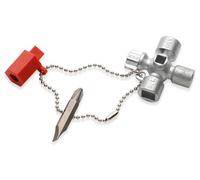 KNIPEX Llaves para armarios de control para armarios y sistemas de paso estándar 44 mm, 00 11 02