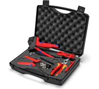 KNIPEX Maleta de herramientas para sistemas fotovoltaicos para conectores para cables solares MC4 7 piezas, 97 91 04 V01