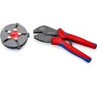 Knipex Crimpadora MultiCrimp 97 33 01 250 mm con cargador de mordazas y mangos multicomponente