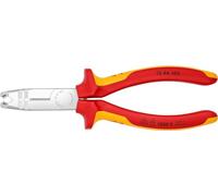 Knipex Pelacables multifuncional 13 46 165 - VDE, cromado, 165 mm, fundas multicomponentes