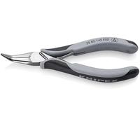 KNIPEX Pince de préhension pour l'électronique ESD avec charnière entrepassée polie miroir avec poignées multimatières 145 mm, 35 82 145 ESD