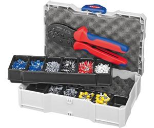 KNIPEX Surtido de crimpado para punteras huecas 8 piezas 265 mm, 97 90 23 | 1 x 97 52 38; 7 juegos de virola de alambre de 265 mm