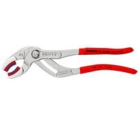 KNIPEX Tenaza para tuberías y racores con cartulinas autoservicio cromado Mangos plasticos por inmersión antideslizantes 250 mm, 81 13 250 SB