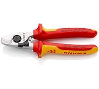 Knipex tijeras cortacables con muelle de apertura cromado, aislados co