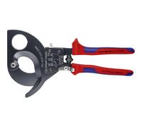 Knipex Cortacables tipo carraca 95 31 280 – 280 mm, mangos multicomponente, lacado, blister negro