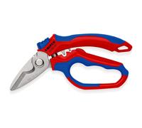 Knipex Tijeras de electricista acodadas 95 05 20 SB – 180 mm, reforzadas con fibras de vidrio