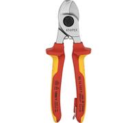 Knipex Tijeras cortacables 95 16 165 T cromado, aislado, fundas multicomponente, homologado VDE