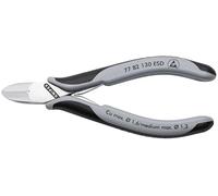 KNIPEX Tools 77 82 130 ESD Electronics Cortadores diagonales, mangos ESD, 5-1/4 pulgadas