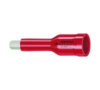 KNIPEX Vasos hexagonales, para tornillos con hexágono interior con cuadradillo 3/8" 75 mm, 98 39 05