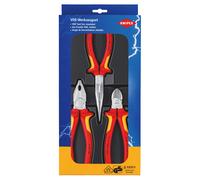 Knipex VDE Alicates Juego 3 Piezas Cuchillas Laterales Nariz Larga Y Universales
