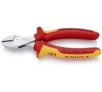 KNIPEX X-Cut Alicate de corte diagonal compacto gran efecto palanca cromado aislados con fundas multicomponentes, según norma VDE 160 mm, 73 06 160