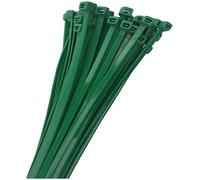 KnnX Bridas para Cables, 180 x 3,6 mm, Nylon Resistente, Color Verde, 100 Unidades, 18,35 kg de Tracción