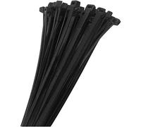 KnnX Bridas para Cables, Pequeñas 100 x 2,5 mm, Nylon Resistente, Color Negro, 200 Unidades, 8,2 kg de Tracción