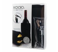 KOALA AC Sacacorchos negro y enfriador poliester negro