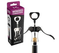 KOALA Sacacorchos de Alas, Abridor de Vino Profesional, Acero Inoxidable Resistente, Fácil Uso con Doble Palanca