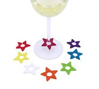 Koala Set de 8 Identificadores Copas Star de Silicona 12,8x5x13,7cm