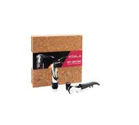 KOALA | Set UnCork AC | Sacacorchos Profesional de Dos Tiempos con Cuchilla | Vertedor Antigoteo con Tapón de Silicona | Estuche de Corcho | Regalo para Amantes del Vino