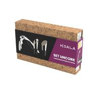KOALA Set UnCork BT para Vino - Sacacorchos Profesional Dos Tiempos, Vertedor y Tapón - Apertura Fácil, Servicio Limpio y Conservación - Regalo Premium para Amantes del Vino