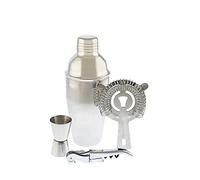 Koala Spain Kit Coctelera Acero Inoxidable (4 Piezas), 1 Coctelera 500 ml, 1 Colador Gusanillo, 1 Medidor 15/30 ml, 1 Sacacorchos Dos Tiempos