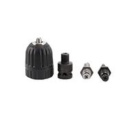 Koawensa Convertidor preciso de portabrocas sin llave de 0,8 a 10 mm, adaptador de cambio rápido de rosca 24UNF con enchufe hexagonal SDS-Plus