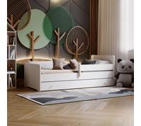 Kobi Cuna MAX | 140 x 70 | con cajón, colchón, Estructura, Cama para una niña y un niño | para habitación Infantil | (140 x 70)