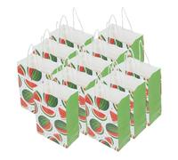 KOCKSHION Bolsas De Papel Obsequio Sandía 12 Piezas Con Asas Resistentes Diseño Divertido y Reutilizable Para Fiestas Cumpleaños Piscina Baby Shower y Eventos Temáticos De Verano