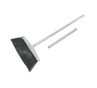 KOCKSHION Escoba de Acero Inoxidable con Mango de PP Resistente para Limpieza Hogar y Espacios Interiores, Herramienta Esencial para Barrer con Precisión