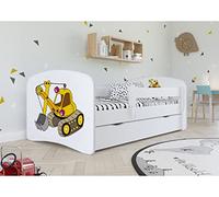 KOCOT KIDS Babyydreams 2 Días Madera de Ingeniería, Blanco, Cama Infantil