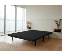 Koen Home Base tapizada 180 x 200 cm (Dúo) Negro - Patas 35 cm - Tejido 3D Antideslizante - Estructura Resistente - 100% Transpirable - Compatible con Cualquier colchón